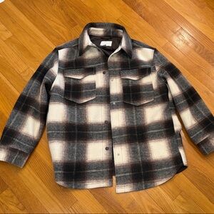 H&M Brown plaid jacket